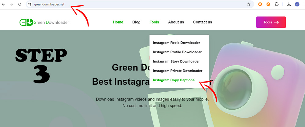 Copiar Subtítulo de Instagram